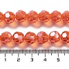 Electroplate Transparent Glass Beads Strands EGLA-A035-T10mm-A05-4