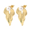 Rack Plating Brass Stud Earrings EJEW-B062-25G-1