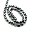 Grade AA Magnetic Synthetic Hematite Oval Bead Strands X-G-G644-A-08-2