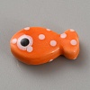 Handmade Porcelain Beads PORC-WH20001-02O-1