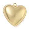 Heart Brass Pendants KK-N254-98G-03-1