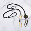 2Pcs 2 Style Adjustable Vintage PU Leather Bolo Ties NJEW-HY0001-01-4