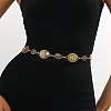 Alloy Flower Link Chain Belts AJEW-U019-02KCG-01-1