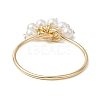 Round Shell Pearl Finger Rings RJEW-TA00156-4