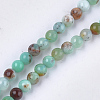 Natural Chrysoprase Beads Strands X-G-S333-4mm-037-1