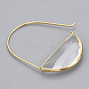 Brass Hoop Earrings EJEW-T007-04G-02-NF-3