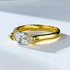 Alloy with Clear Cubic Zirconia Finger Rings FS-WGD7F1A-05-2