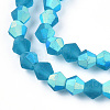 Imitate Austrian Crystal Bicone Frosted Glass Beads Strands LS-GLAA-F029-TM3mm-A01-3