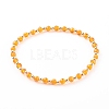 Glass & Brass Stretch Beaded Bracelets Sets BJEW-JB06149-4