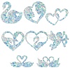 Waterproof PVC Colored Laser Stained Window Film Static Stickers DIY-WH0314-112-1