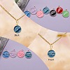 72Pcs 9 Colors Alloy Enamel Pendants ENAM-SZ0001-79A-05-7