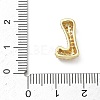 Brass Micro Pave Cubic Zirconia Pendants KK-A300-02G-L-3
