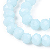 Opaque Solid Color Glass Beads Strands LS-EGLA-A034-P8mm-D06-3
