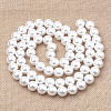 Eco-Friendly Plastic Imitation Pearl Beads Strands MACR-S285-10mm-04-2