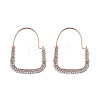 Alloy Rhinestone Hoop Earring PW-WGCB496-01-1