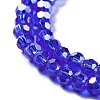 Electroplate Transparent Glass Beads Strands EGLA-A035-T4mm-A21-3