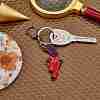 Pistol Weapon Model Pendant Keychain JX509A-4