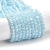 Electroplate Opaque Glass Beads Strands LS-EGLA-A035-P4mm-A10-1