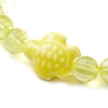 5Pcs 5 Colors Handmade Porcelain Turtle Stretch Bracelets BJEW-JB10247-4