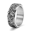Rotatable Tainless Steel Finger Ring PW-WG99EDB-03-1