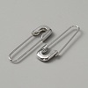 Exquisite Alloy Safety Pin Shape Hoop Earrings for Women EJEW-WH0001-17P-2