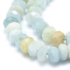 Natural  Aquamarine Beads Strands G-D0010-25-3