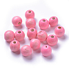 Dyed Natural Wood Beads WOOD-Q006-16mm-07-LF-1
