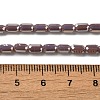 Electroplate Glass Beads Strands EGLA-D031-01-05-4
