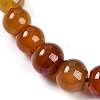 Natural Red Agate Rondelle Graduated Beaded Necklaces for Women Men NJEW-K388-02S-2