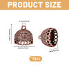 10Pcs Tibetan Style Alloy Pendant Bails FIND-CA0011-43R-2