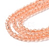 Transparent Glass Beads Strands GLAA-H021-03-03-5