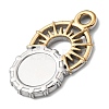 Sun 304 Stainless Steel Pendant Cabochon Setting STAS-P454-12A-2