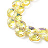 Electroplate Glass Beads Strands X-EGLA-A036-11A-FP01-3
