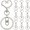 18Pcs Alloy Swivel Keychain Clasps KEYC-SP0001-48B-P-1