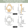 10Pcs 2 Colors Eco-friendly Brass Toggle Clasps KK-BBC0025-30-2