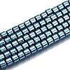 Electroplate Non-magnetic Synthetic Hematite Beads Strands G-T114-62-08-1