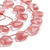 Cherry Quartz Glass Beads Strands G-E560-O01-3