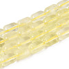 Natural Lemon Quartz(Heated) Beads Strands G-G980-52B-2