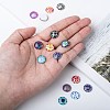 Mosaic Printed Glass Half Round/Dome Cabochons X-GGLA-N004-12mm-G-4