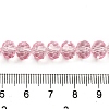 Transparent Baking Paint Glass Beads Strands DGLA-A034-T8mm-D09-4