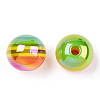 Stripe Resin Beads RESI-B014-01B-09-2