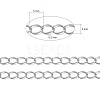 Brass Twisted Chains CHC-Q001-5x4mm-P-3