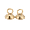 201 Stainless Steel Bead Cap Pendant Bails STAS-L244-27D-G-2
