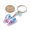 Glass & Acrylic Butterfly Keychain KEYC-JKC00649-04-3