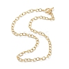 PVD Vacuum Plating 304 Stainless Steel Cable Chain Necklaces X-NJEW-I248-21G-2