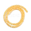 Natural Yellow Jade Bead Strands LS-G-K121-01-4mm-6