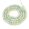 Anti-Tarnish Electroplate Rondelle Glass Beads Strands EGLA-T021-4mm-17-05-2
