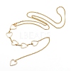 304 Stainless Steel & Brass Body Chain Belt Set NJEW-C00017-4