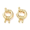 Brass Spring Ring Clasps X-KK-C028-04G-1