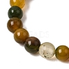 Natural Striped Agate/Banded Agate Beads Strands G-Z060-A01-A18-8